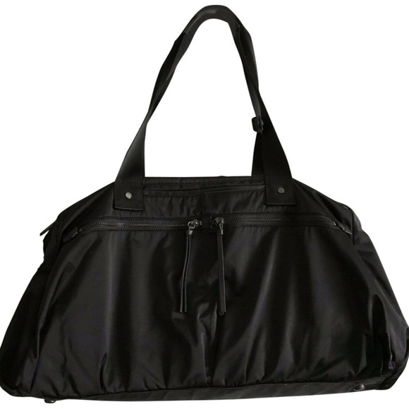 lululemon athletica Handbags - Lululemon Large Black Nylon Duffel/Yoga/Gym Bag Un